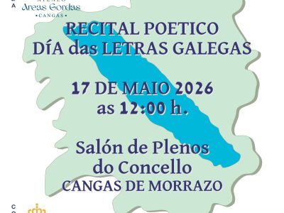 Cangas celebra este domingo un recital poético polo Día das Letras Galegas