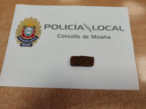 Incautan a un conductor 10 gramos de hachís en un control en Moaña