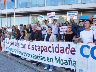 Moaña pide las urgencias en la puerta de la Xunta
