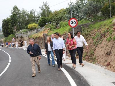 Luis López sinala o investimento de 540.000 euros na mellorada seguridade viaria na EP-1201 en Marín