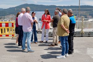 Portos invierte 1 M€ para recuperar la plena operatividad de los atraques en el muelle mejillonero de Moaña