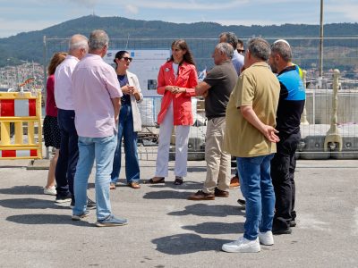 Portos invierte 1 M€ para recuperar la plena operatividad de los atraques en el muelle mejillonero de Moaña