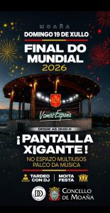 Moaña instalará una pantalla gigante para seguir la final del Mundial 2026
