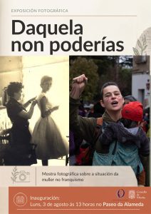 A mostra fotográfica “Daquela non poderías” lembra en Moaña algunhas das ac vidades que a ditadura franquista impedía realizar ás mulleres