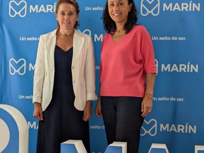 A alcaldesa de Marín reúnese co INVIED para abordar o futuro das parcelas de Virxe do Carme da súa titularidade