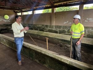O Concello de Marín inicia a rehabilitación do lavadoiro de Soaxe cun investimento de 25.574 euros