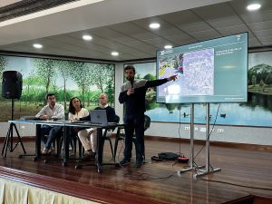 O Concello de Marín a Deputación presentan o proxecto demellora da mobilidade peonil na estrada EP-0019, en San Xulián